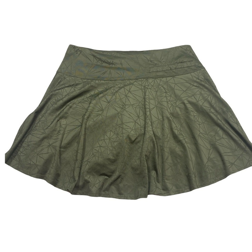 Nike Golf Dri-FIT Skort Olive Green Geometric Print Athletic Skirt Womens Large - Picture 5 of 11